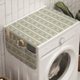 thumbnail image 1 of Vintage Washing Machine Organizer, Retro Vertical Stripes and Stars with Pastel Colors Ornamental Pattern, Anti-slip Fabric Top Cover for Washer and Dryer, Multicolor, by Ambesonne, 1 of 1