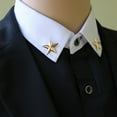 thumbnail image 4 of 2 pes de alfileres de cuello de sopa hombre, joyería pa hombre, , broche, adornos, regalos de Navidad Hugo Broche de cuello de estrella, 4 of 10
