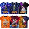thumbnail image 2 of Anime Naruto Summer T Shirt Boys Cartoon Cute Tee Shirt Short Sleeve Hatake Kakashi Man Women Children Tshirts Tee TopsAdults M(45-50kg) Gao Jinjia LED, 2 of 2