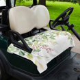 thumbnail image 2 of Golf Cart Seat Covers for 2 Seater,Summer Eucalyptus Leaves Soft Microfiber Cart Seat Towel Blanket,Spring Green Botanical Absorbent Breathable Non Slip Bench Seats Protector for Golf Course 51"x31", 2 of 9