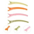 thumbnail image 1 of Minkissy 4Pcs Glossy Hair Barrettes Plastic Assorted Color Duckbill Style for Women, 1 of 6
