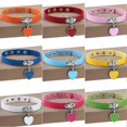 thumbnail image 3 of Collar gargantilla de piel sintética con colgante de corazón de amor estilo punk gótico para mujer - NeonPink - Código de modelo 23363 NeonPink, 3 of 5