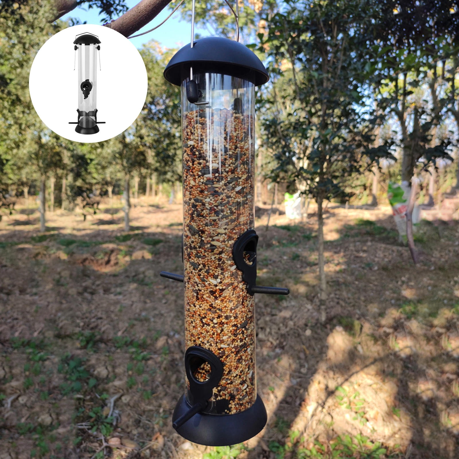 Masteelf  3 Pcs Guinea Pig Cage Bird Feeder Pole Outdoor Eco-friendly