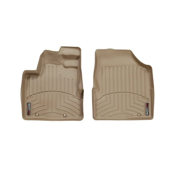 WeatherTech Custom Fit FloorLiners compatible with 2006-2014 Honda Ridgeline - 1st Row (Driver & Passenger), Tan