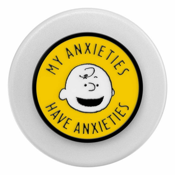 PopSockets PopGrip pour MagSafe Rond avec Anneau Adaptateur Enamel My Anxieties Have Anxieties