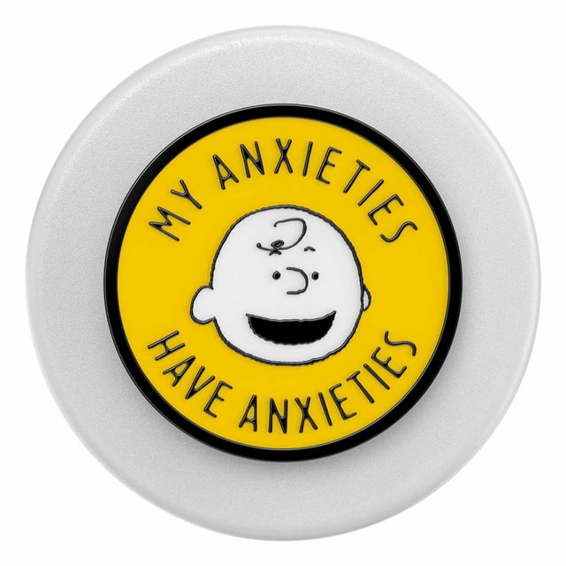 PopSockets PopGrip pour MagSafe Rond avec Anneau Adaptateur Enamel My Anxieties Have Anxieties