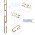 thumbnail image 4 of Uxcell 24" Long Hook Rings Connectors Pendant Light Fixture Chain Dark Gold 1 Set, 4 of 5