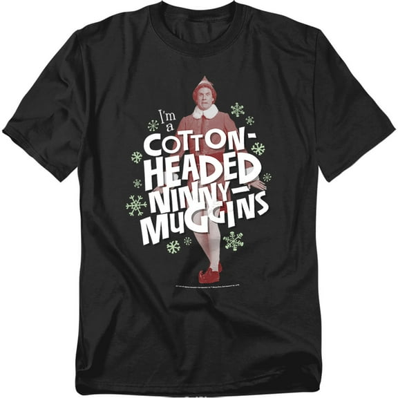 Elf T-Shirt Cotton-Headed Ninny Muggins Unisex Graphic Tee for Men & Women