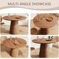 thumbnail image 5 of 43.31 Inch Modern Round Dining Table, Leisure End Table with Round Table Top &Pedestal Base, Modern Bistro Table Kitchen Table For Dining Room Kitchen, 5 of 6