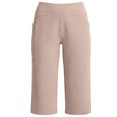 thumbnail image 6 of MLQIDK Pedal Pushers for Women Yoga Capri Pants Dressy Casual Knee Length Elastic Waist Yoga Leggings Trendy Summer Yoga Capri Pants with Pockets Complexion S, 6 of 6