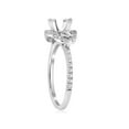 thumbnail image 2 of 3/4ct 3 Stone Diamond Engagement Ring Setting 14K White Gold, 2 of 3