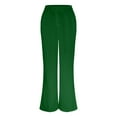 thumbnail image 4 of Women's Wide Leg Pants High Elastic Waisted in The Back Business Work Trousers Long Straight Suit Pants, 4 of 6