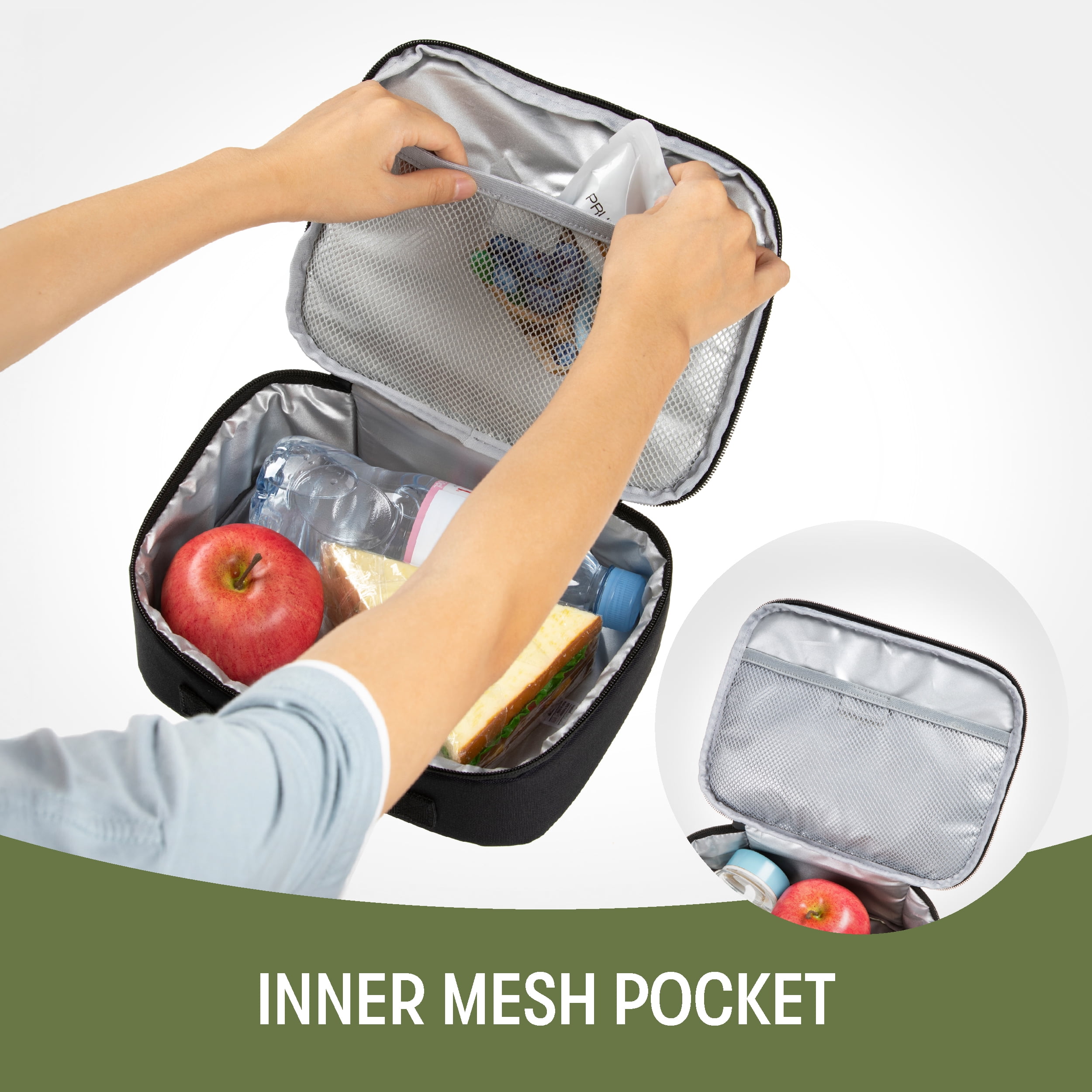 ZIPIT Grillz Insulated School Lunch Bag with Storage for Kids