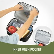 ZIPIT Grillz Lunch Bag, Black Insulated Lunch Box