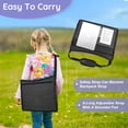 thumbnail image 4 of Kids Travel Tray, Play Tray For Kids Car Seat, Toddler Road Trip Essentials, Drawing Lap Tray With Storage Space for Airplane, Multifunctional Activity Tray Road Trip Must Haves For Kids (Black), 4 of 8