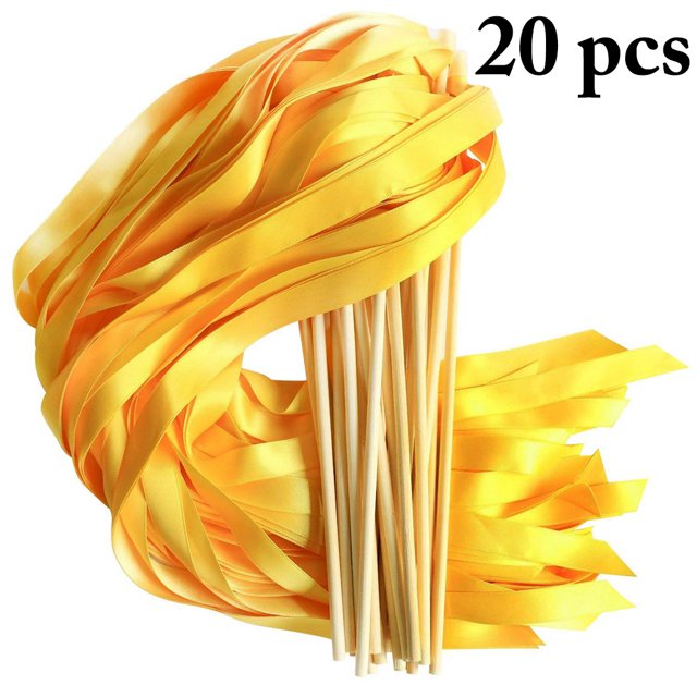 Bangcool Wedding Wand Creative Party Decoration Ribbon Stick Streamer Stick