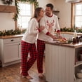 thumbnail image 6 of Nibbcoa Family Matching Christmas Pajamas Reindeer Letter Print  Christmas Pajamas For Family, 6 of 10