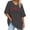 as the picture shows, variant on DHFJKG Oversized T Shirt Women's Letter Print Short Sleeve Vintage V Neck Top Casual Loose Fit Basic Summer Tee Shirts Cozy Tops