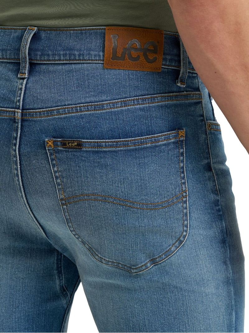 Lee® Men's Regular Fit Straight Leg Denim Jeans with Stretch