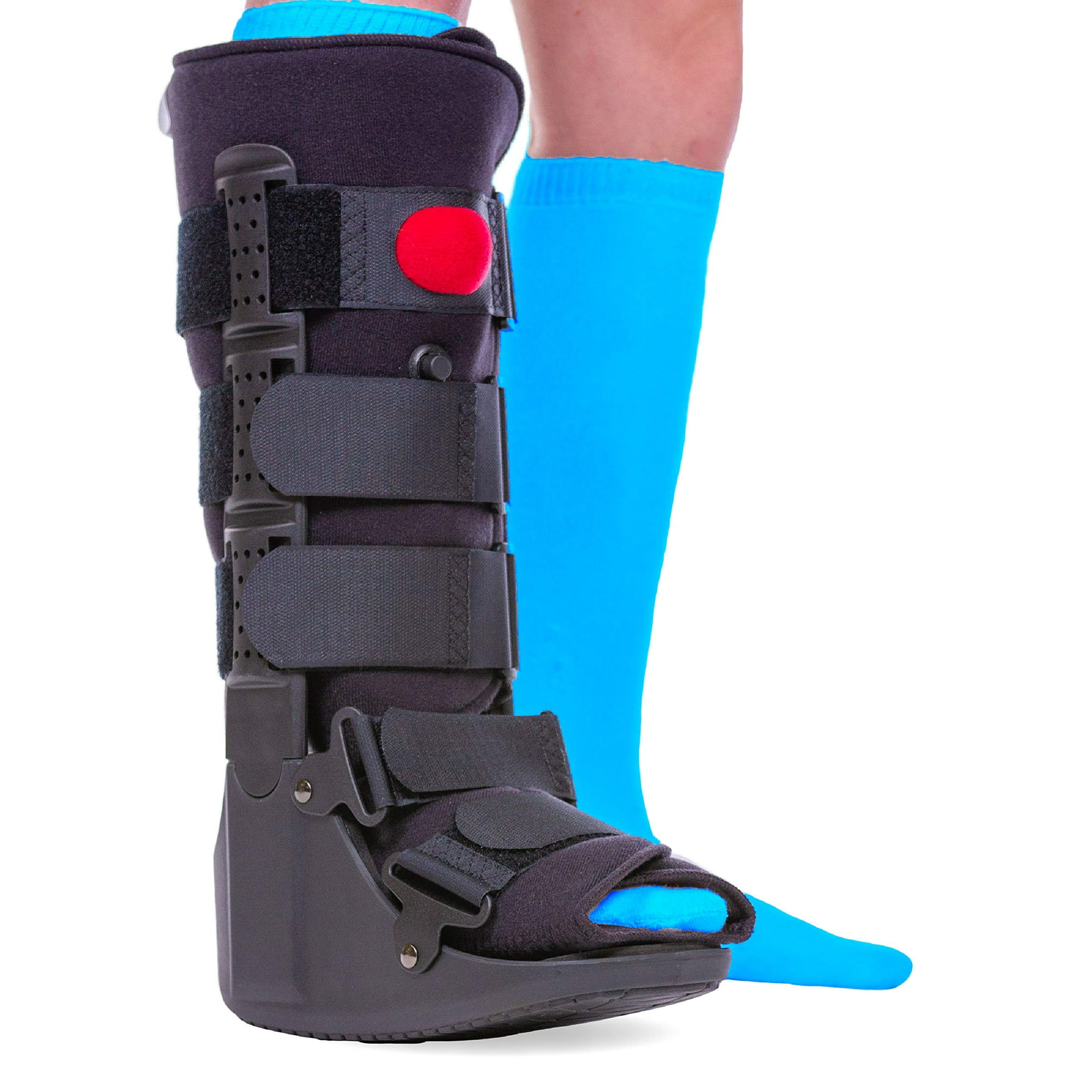 BraceAbility Tall Pneumatic Walking Boot Orthopedic CAM Air Walker Inflatable Surgical Leg Cast for Broken Foot Sprained Ankle Fractures or Achilles Surgery Recovery Large Walmart