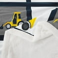 thumbnail image 3 of Boys Construction Fleece Throw Blanket Kids Machinery Truck Sherpa Blanket for Bed Sofa Couch Construction Site Car Vehicle Decor Plush Blanket Excavators Fuzzy Blanket Bedroom DecorBaby 30"x40", 3 of 5