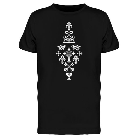 Heraldic Cross With Mystic Rose Tee Men's -Image by Shutterstock