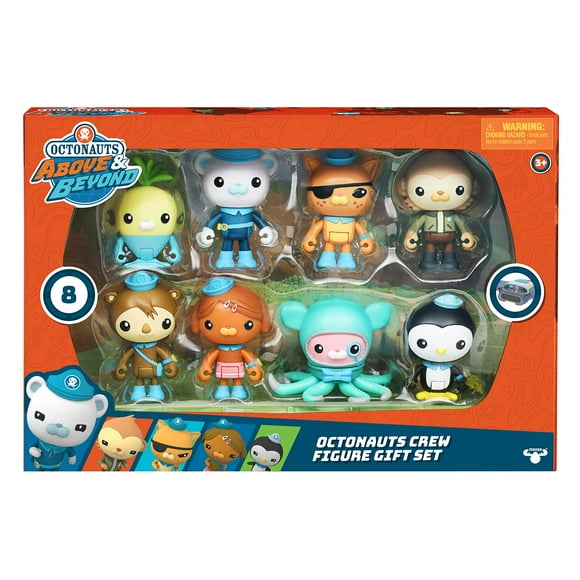 Octonauts Exclusive Crew Figure Giftset | Includes Captain Barnacles, Kwazii, Paani, Tunip, Shellington, Dashi, Peso & Professor Inkling | 8 Figure Pack