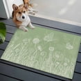 thumbnail image 3 of Sage Green Wildflowers Entryway Rug 2'x3'&nbsp; Non Slip Front Door Mats, Modern Floral Butterfly Plant Entrance Rugs Indoor Outdoor Carpet, Washable Floor Mats Small Area Rug for Bedroom Kitchen, 3 of 8