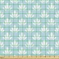 thumbnail image 2 of Art Deco Fabric by the Yard Upholstery, Vintage Famous Motif Repetition Simplicity Nostalgic Fashion Graphic, Decorative Fabric for DIY and Home Accents, Pale Blue and White by Ambesonne, 2 of 5