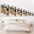 thumbnail image 4 of Audrey Hepburn Wall Art Purple Lips Canvas Print Makeup Iconic Pop Art Pretty Beauty Colored Wall Art Living Room Bedroom Wall Decor Vintage Artwork Ready to Hang Made in USA - 12x8, 4 of 4