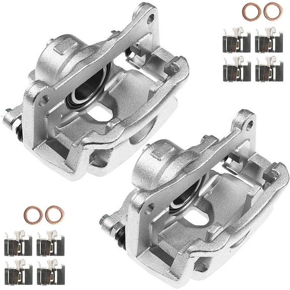 A-Premium Disc Brake Caliper Assembly with Bracket Compatible with Mazda 6 2014-2019 Front Left and Right Side 2-PC
