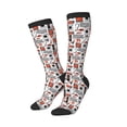 thumbnail image 2 of Balery Modern Life Printed Novelty Socks Men's Women's Crew Socks Sports Socks Knee High Socks Cotton Socks Quirky and Cool Socks, 2 of 9