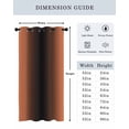 thumbnail image 6 of Ombre Thermal Insulated Blackout Curtains for Bedroom 90 Length Orange and Black Gradient Room Darkening Curtain 1 Panel Grommet Window Curtain Drape for Living Room Nursery Room, 6 of 7