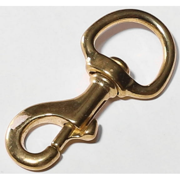 Baron 1-1/4 in. D X 4-7/8 in. L Polished Bronze Bolt Snap 38 lb