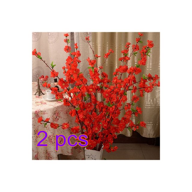 65cm Artificial Flowers Peach Blossom Simulation Flower For Wedding Decoration Home Decor
