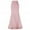Pink, variant on IROINNID Empire Waist Long Skirts For Women Punk Style Retro Mermaid Skirt Vintage Ruffle Slim Fit Fishtail Skirt Solid Color Skirt