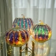 thumbnail image 3 of Musbetu Glass Pumpkin Light Battery Operated LED Pumpkin Lantern Fall Lighted Pumpkin Table Centerpiece for Halloween Thanksgiving Home Decor, 3 of 7