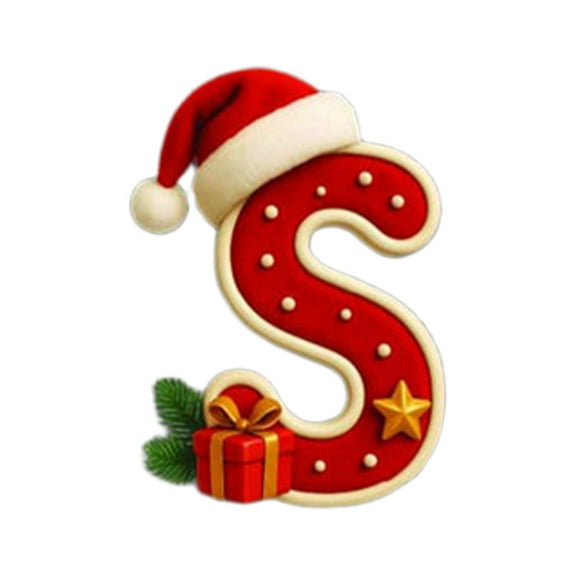 Bwiyojiz Christmas Decorations Hanging Ornaments S 2D Acrylic Tree 26 Letter Pendant Decorative Gift Family Party Pendants, Gifts for Her, Multicolor