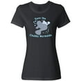 thumbnail image 3 of Inktastic Save the Chubby Mermaids with Cute Manatees Women's T-Shirt, 3 of 5