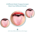 thumbnail image 3 of 4 Raspadores de Lengua, Reducen el Mal Aliento, Limpieza de la Lengua, Cepillos de Lengua Oral de Acero Inoxidable, Herramientas de Belleza, 3 of 5