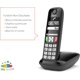thumbnail image 4 of E275 El Nuevo teléfono inalámbrico con Teclas Grand, números Grand y Tonos de Llamada Fuert. Negro, Italia, 4 of 5