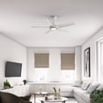 thumbnail image 3 of Hunter ZenTech 44 Inch Smart Ceiling Fan with LED Light for Bedroom, Indoor/Outdoor Damp Rated, 5-Blade, Fresh White, Wi-Fi Enabled, Works with Alexa, Google & Apple, 3 of 20