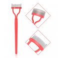 thumbnail image 4 of Stainless Steel Makeup Brush Comb For Eyelashes Eyebrows Cosmetic Tool - Pink, 4 of 5