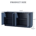 thumbnail image 6 of WARAYZ Arched Sideboard with 45° Beveled Design, Adjustable Shelves, Easy Assembly & Maintenance, Blue, 6 of 9