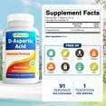 thumbnail image 2 of Best Naturals D-Aspartic Acid Pure 8 Oz Powder | Testosterone Booster, 2 of 7