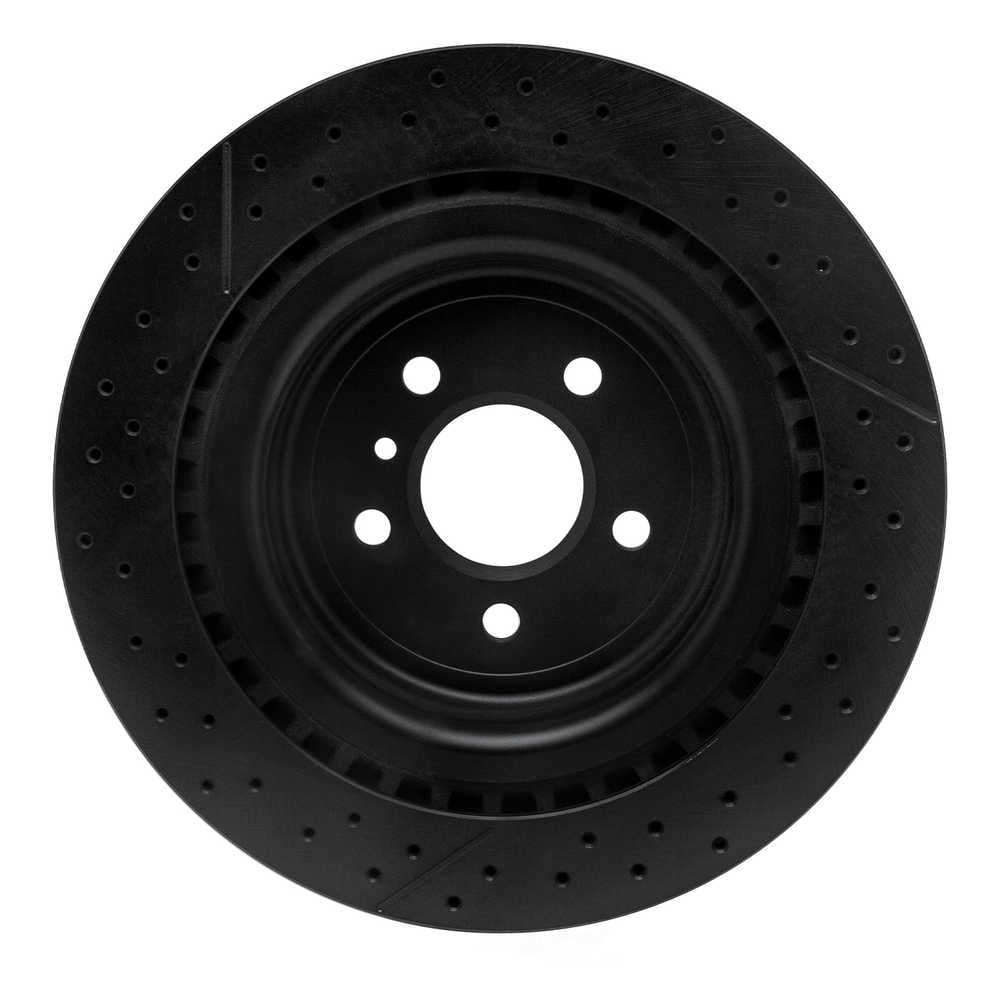 Dynamic Friction Company 633-63141 DFC Brake Rotor - Drilled And Slotted - Black