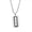 Silver with chain, variant on Retro Hip Hop Blade Necklace for Men Stainless Steel Rhomboid Grid Pattern Razor Pendant Gold Color with Chain