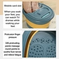 thumbnail image 5 of Gzwccvsn Foot Bathtub Folding Bathtub Camping Sink Pedicure Massager Soaking Feet Bucket Pedicure Basin Foot Bucket, 5 of 7