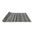 thumbnail image 2 of Ahgly Company Indoor Round Abstract Gray Modern Area Rugs, 6' Round, 2 of 4