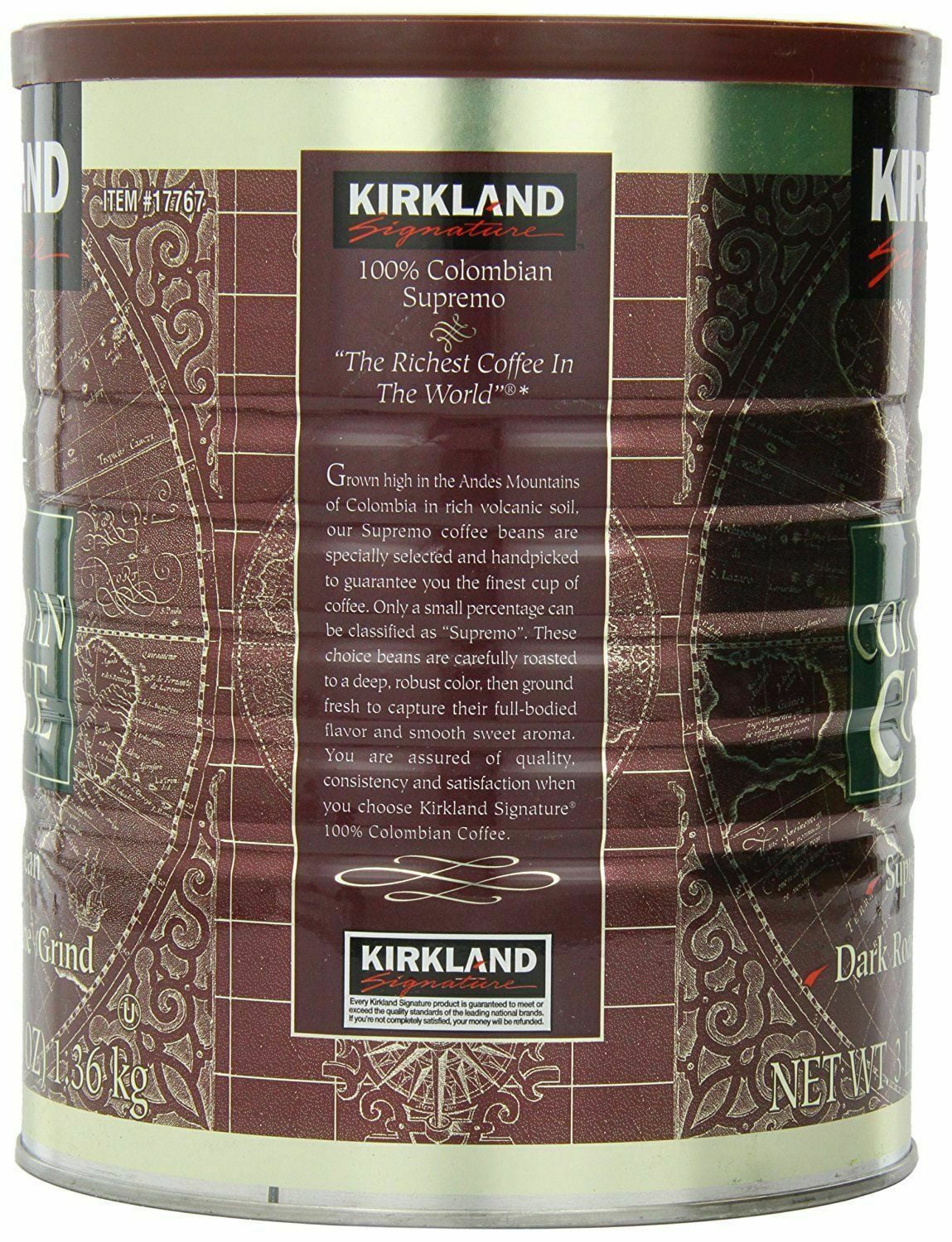 2 Packs Kirkland Signature 100% Colombian Coffee 3 LB Total 6 LB
